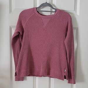 The North Face Mauve Waffle Knit Chabot Crew Sweater Women’s Medium